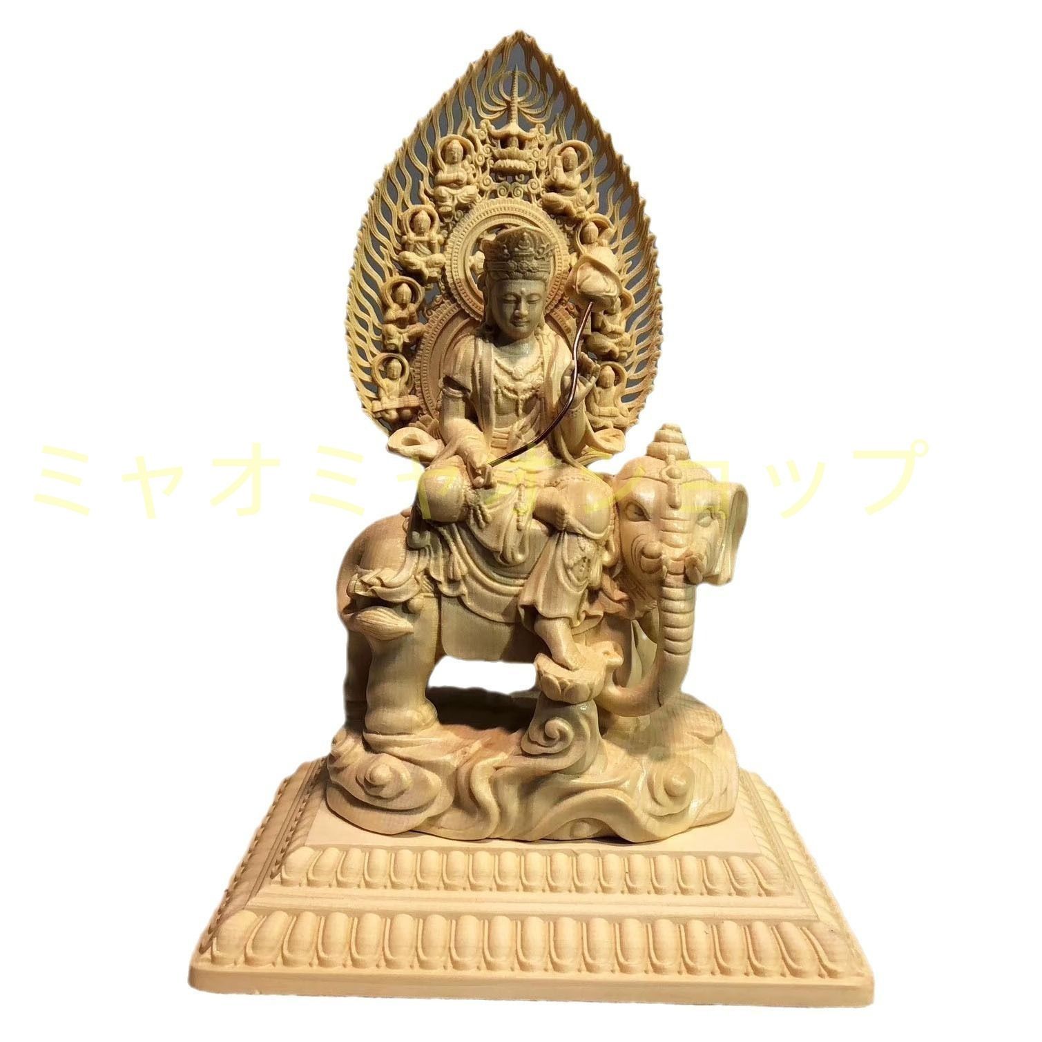 文殊菩薩座像 仏 神様 仏像 置物 オブジェ 木彫 彫刻 水 厄除け