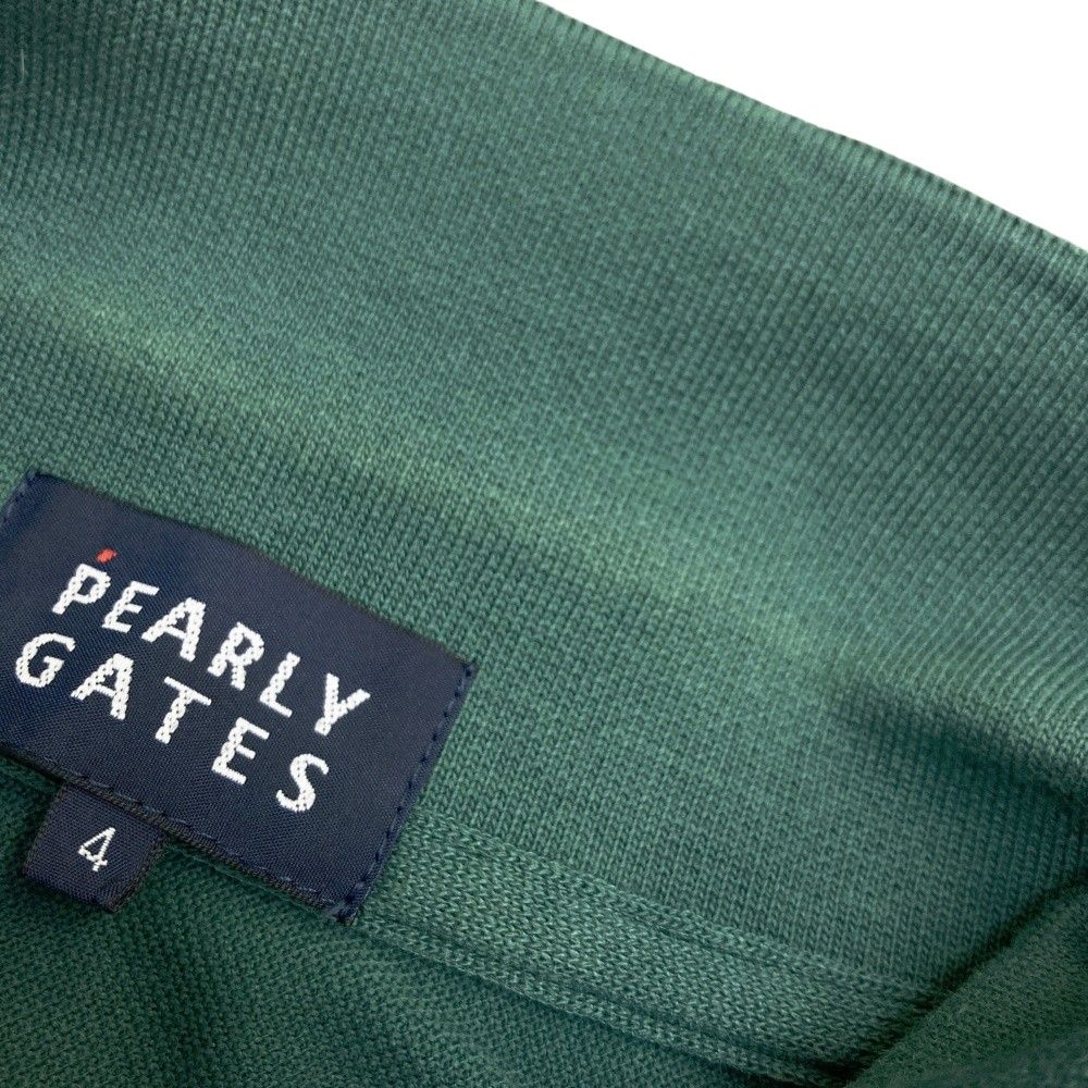 サイズ：4 PEARLY GATES パーリーゲイツ  半袖ポロシャツ 総柄 グリーン系 [240101497921] ゴルフウェア メンズ ストスト サイズ：4 PEARLY GATES パーリーゲイツ 半袖ポロシャツ
