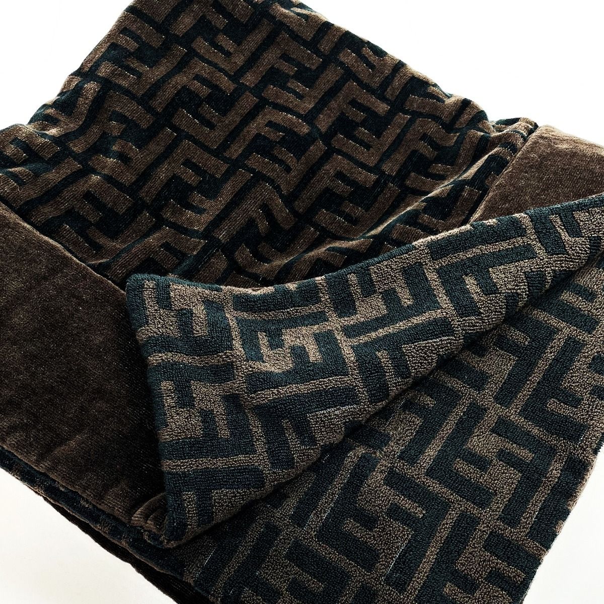 FENDI ズッカ ウールブランケット FENDI ズッカ ウールブランケット