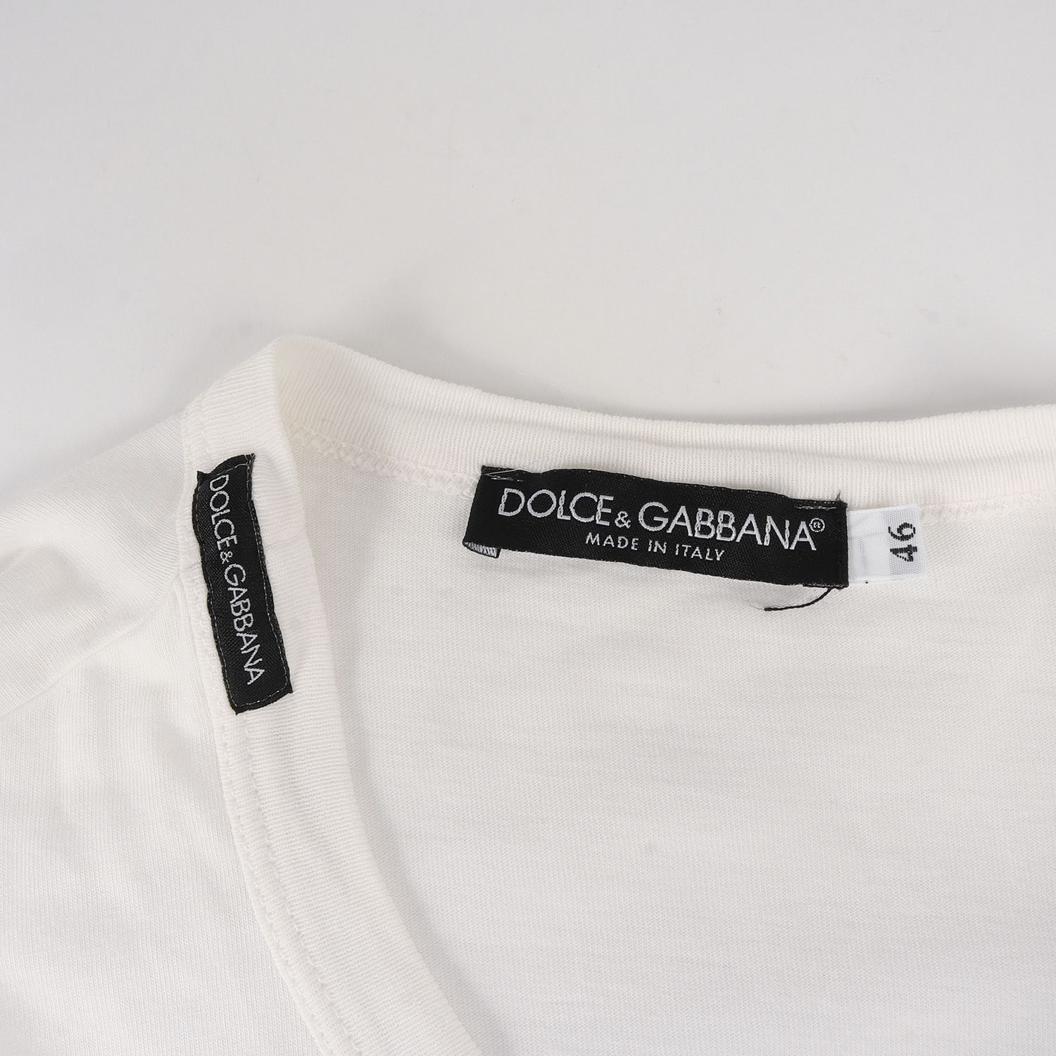 美品 DOLCE&GABBANA ドルチェ&ガッバーナ Tシャツ サイズ:46 DGロゴ 