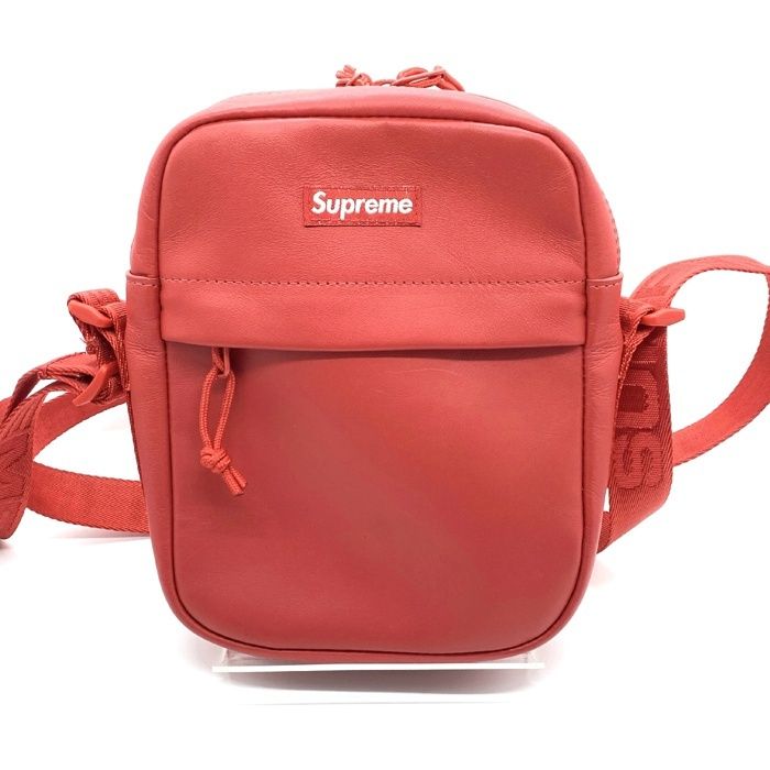 SUPREME シュプリーム 23AW Leather Shoulder Bag レザーショルダー