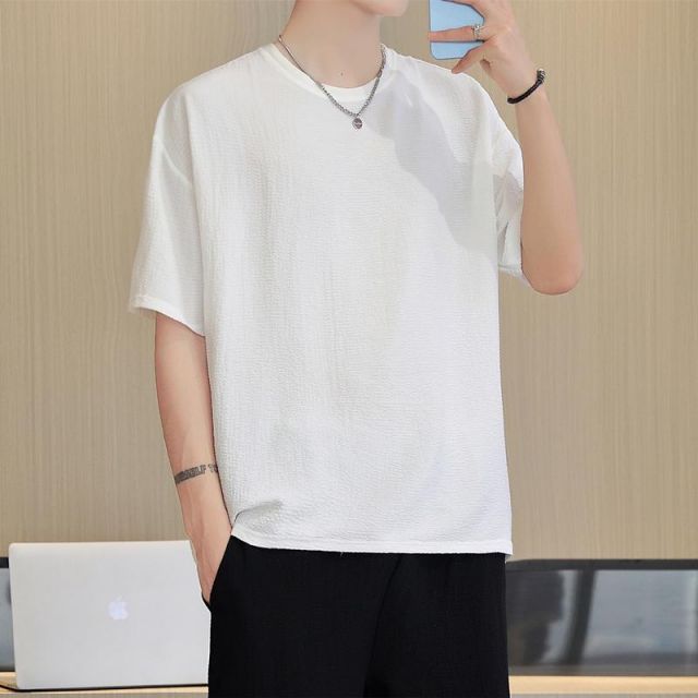 種類100:M/N:T11 トップスグリーン T メンズ ファッション 服 男性用 オシャレ シンプル 大人 かっこいい 大きいサイズ ストリート 紳士服 リネン T シャツ 夏 半袖 綿 トップス