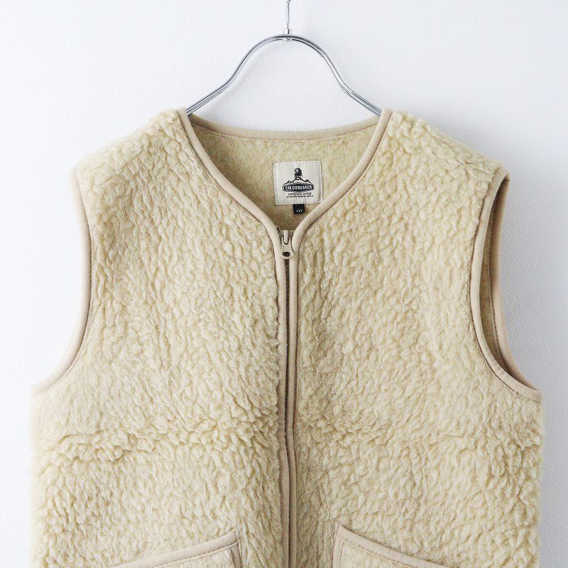 コールドブレーカー COLDBREAKER ジップアップ ボアベスト XXS