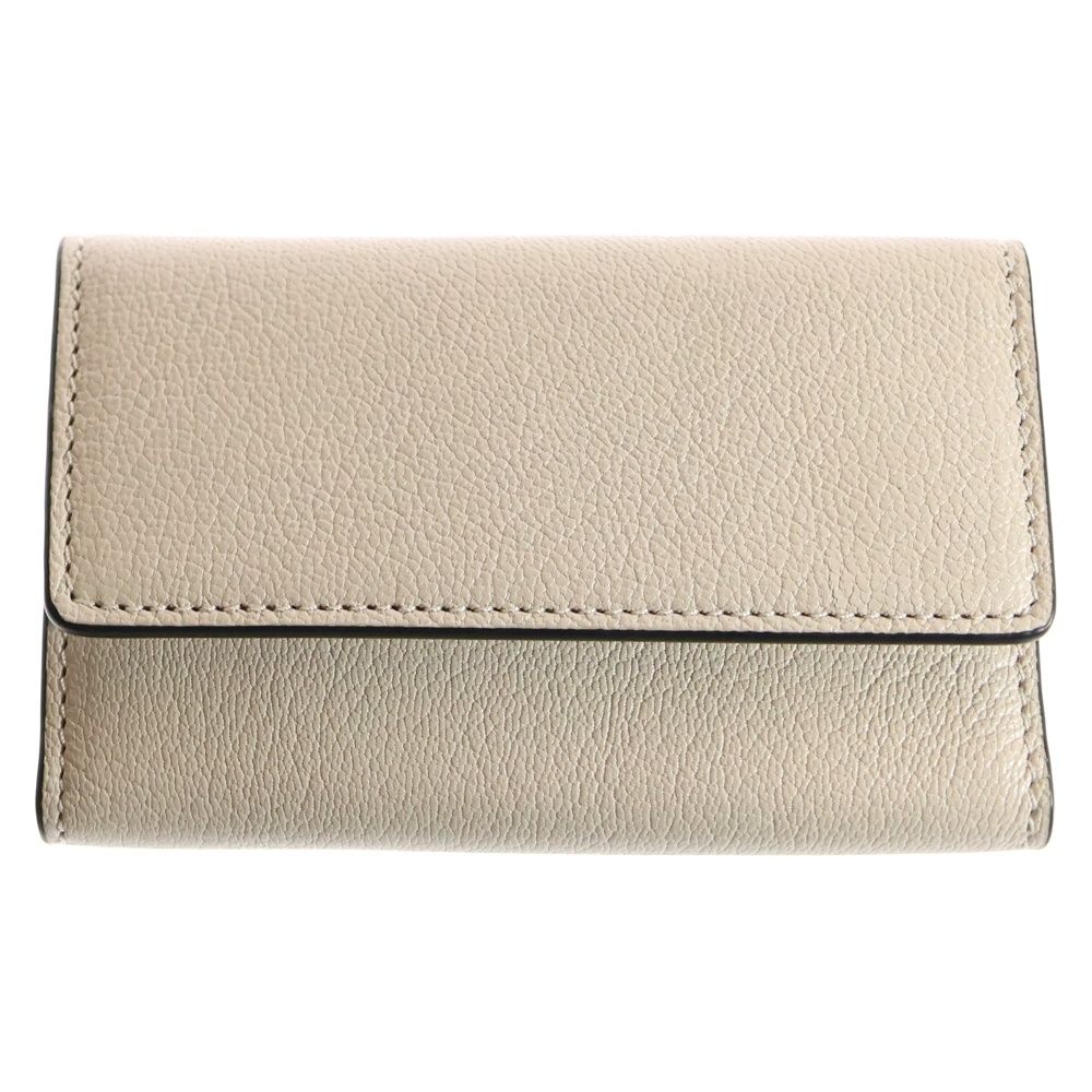 Maison Margiela 11 メゾンマルジェラ11 KEY CHAIN 6 RINGS 4ステッチ 6連 レザーキーケース アイボリー S55UA0026