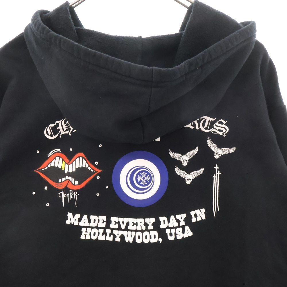 送料込◆CHROME HEARTS◆マイアミ限定 ジップアップ パーカー 黒 CHROME HEARST+ MIAMI マイアミ限定 ジップパーカー Zip Hoodie