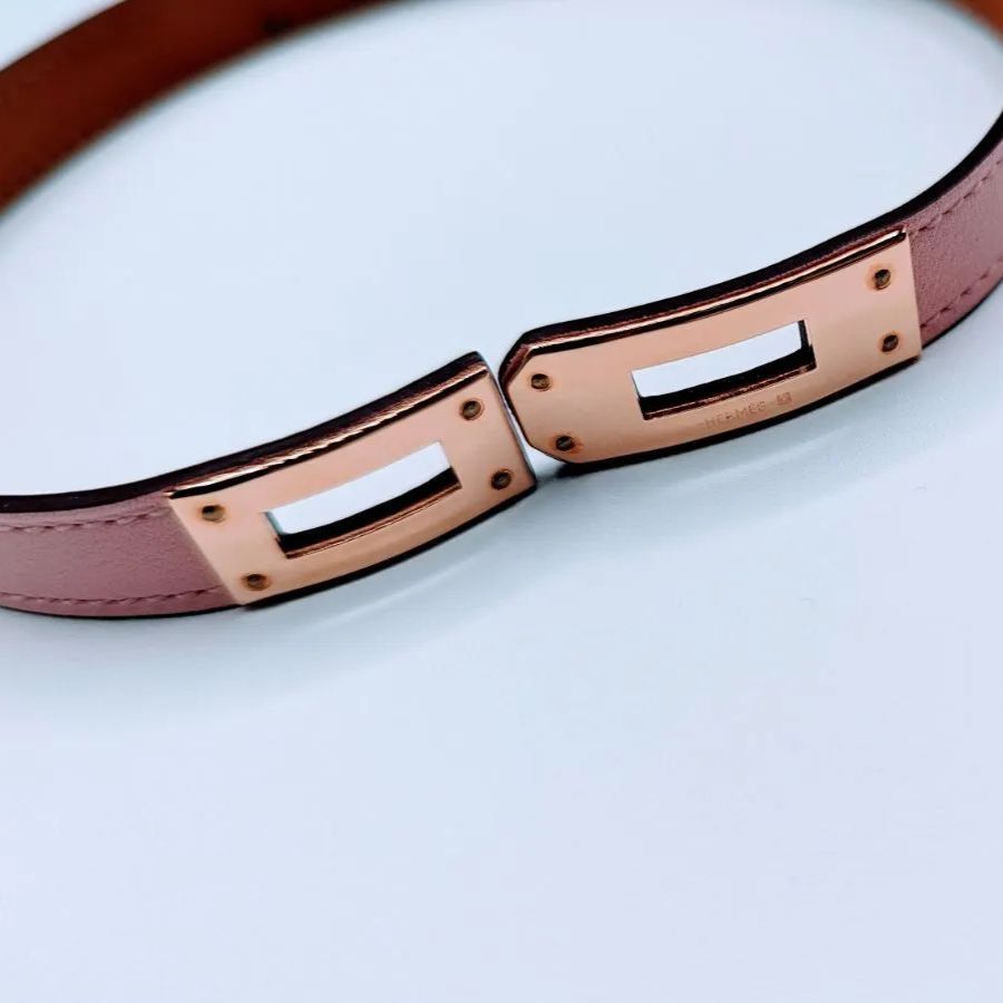 最終値下げ 美品 HERMES エルメス レザーブレスレット ミニケリー 