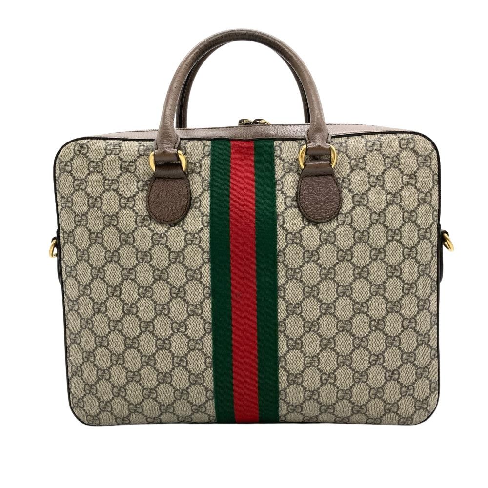 グッチ GUCCI オフィディア ビジネスバッグ 2WAY GGスプリームキャンバス 574793 ベージュ メンズ