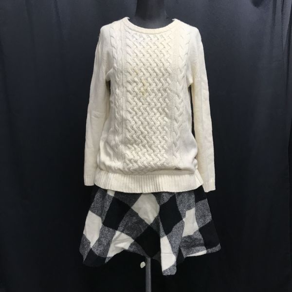 美品✨バーバリーロンドン ドッキング ニットワンピース 三陽商会 三陽商会製☆バーバリーブルーレーベル/BURBERRY☆ニット
