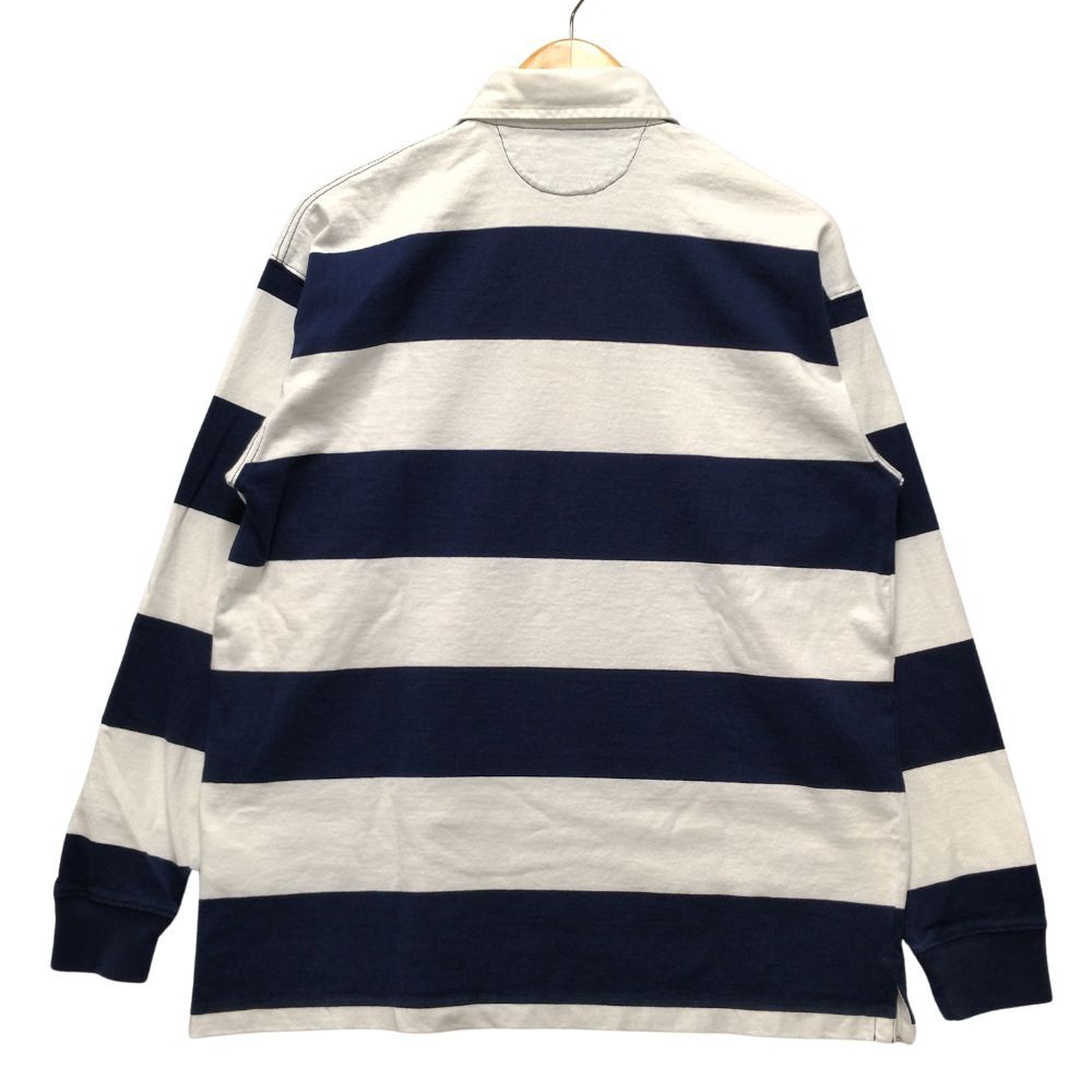 Polo Ralph Lauren 長袖 ラガーシャツ ネイビー/ホワイト