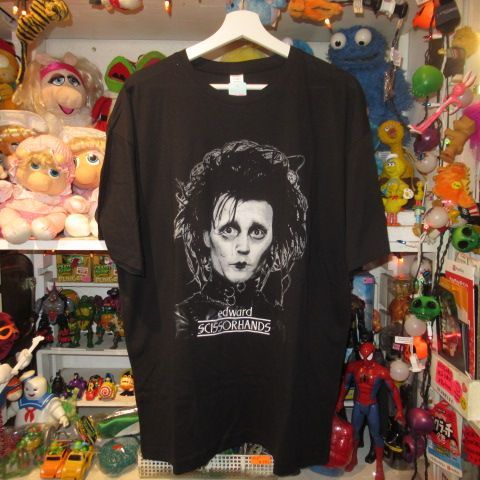 Edward Scissorhand★シザーハンズ★ティム・バートン★Tシャツ★ぬいぐるみ★人形★フィギュア★XLサイズ★ブラック★ジョニーデップ★