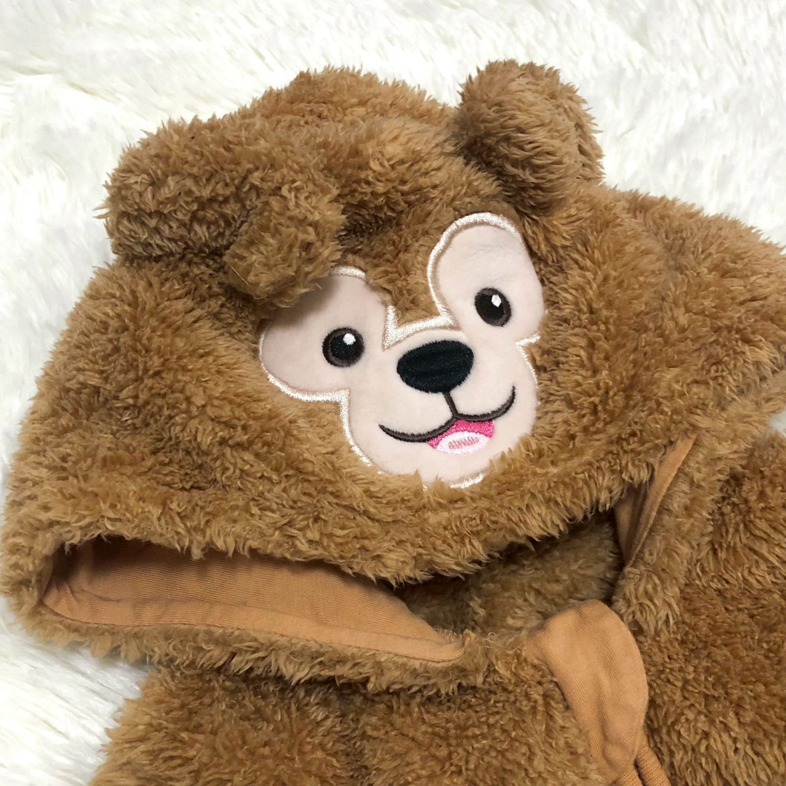 美品】ダッフィー ロンパース フリース 着ぐるみ ディズニー 