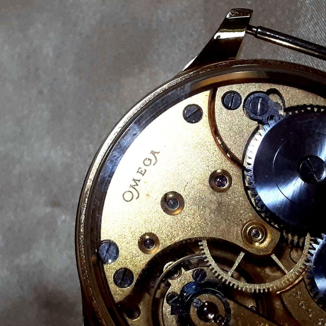 オメガ ビンテージ レギュレーター 手巻きメンズ腕時計 裏スケ
