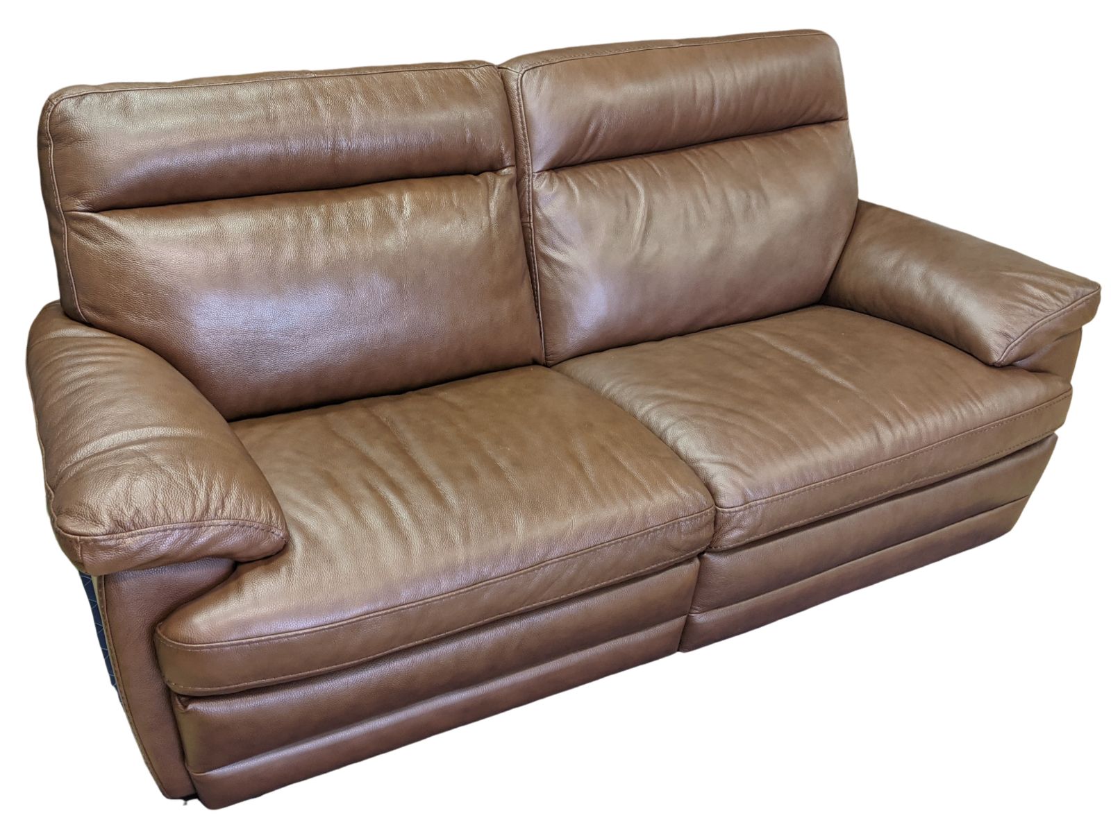 首都圏送無料〜Natuzzi 本革　電動リクライナー　ソファ　ダークグリーン ニトリ NATUZZI / ナツッジ 総本革使用 電動リクライニング