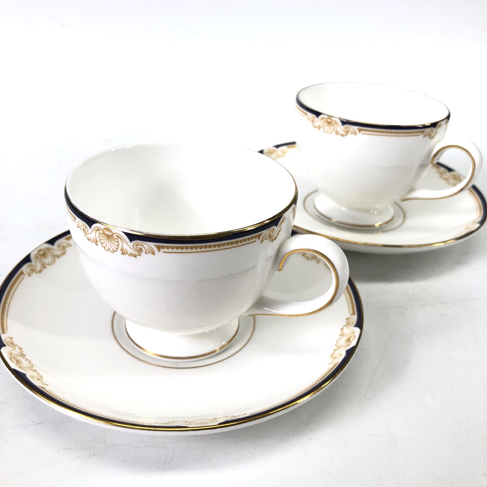 WEDGWOOD ウェッジウッド CAVENDISH キャベンディッシュ カップ＆ソーサー 2客セット 24g菊HG - メルカリ