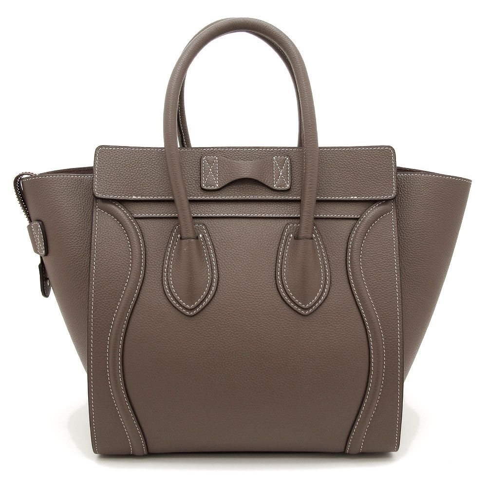 中古美品】セリーヌ ハンドバッグ ラゲージ マイクロショッパー ドラム  