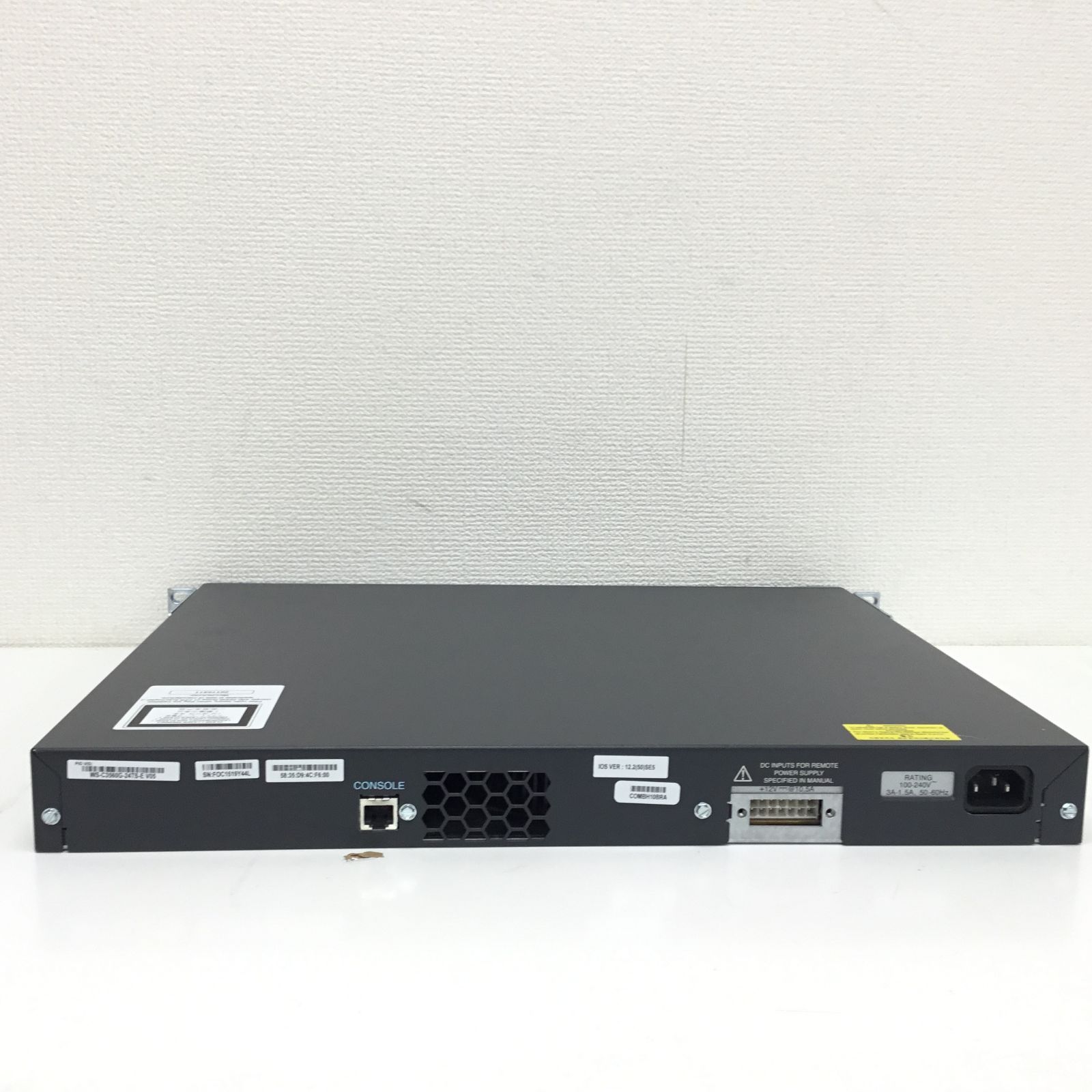 Cisco スイッチ catalyst 3560G WS-C3560G-24TS-E