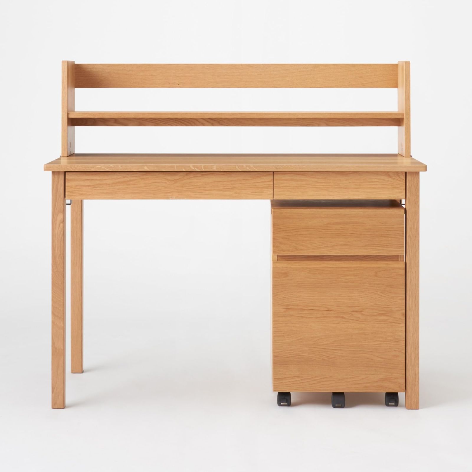 無印良品 木製デスク オーク材 幅110×奥行55×高さ70