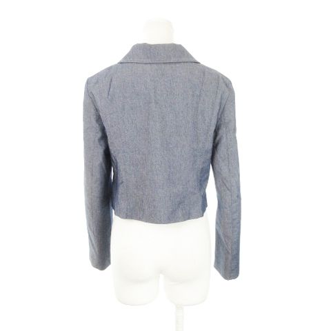 セルフォード CELFORD ジャケット ステン ノー 2way ジップアップ 総裏地 36 S 紺 ネイビー AH9 GY18