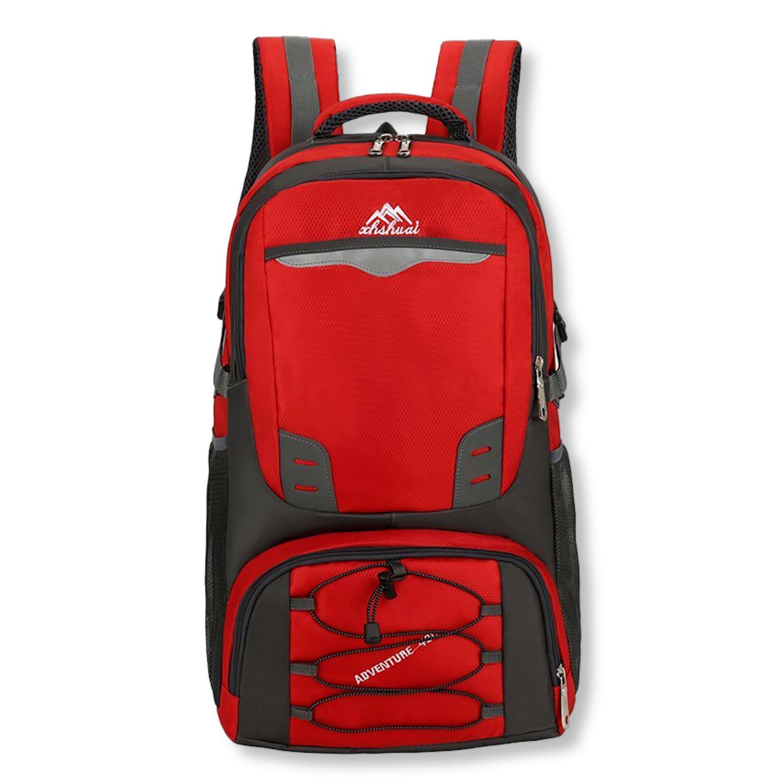 Color:レッド [MTP u0026 Style] リュック 大容量 登山 70L - 80L ウエストベルト キャンプ バックパック ハイキング 防災 撥水 フィット感 多機能 通気性 (レッド)