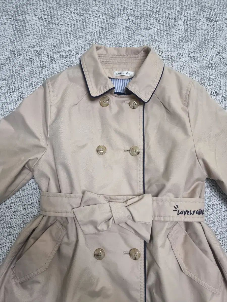 ローム ガールズ ベルト付き トレンチ コート 女の子用 150