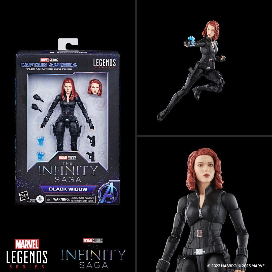 マーベルレジェンド MCUシリーズ ウィンター・ソルジャー ブラック・ウィドウ Marvel Legends Infinity Saga Black  Widow 6-Inch Action Figure