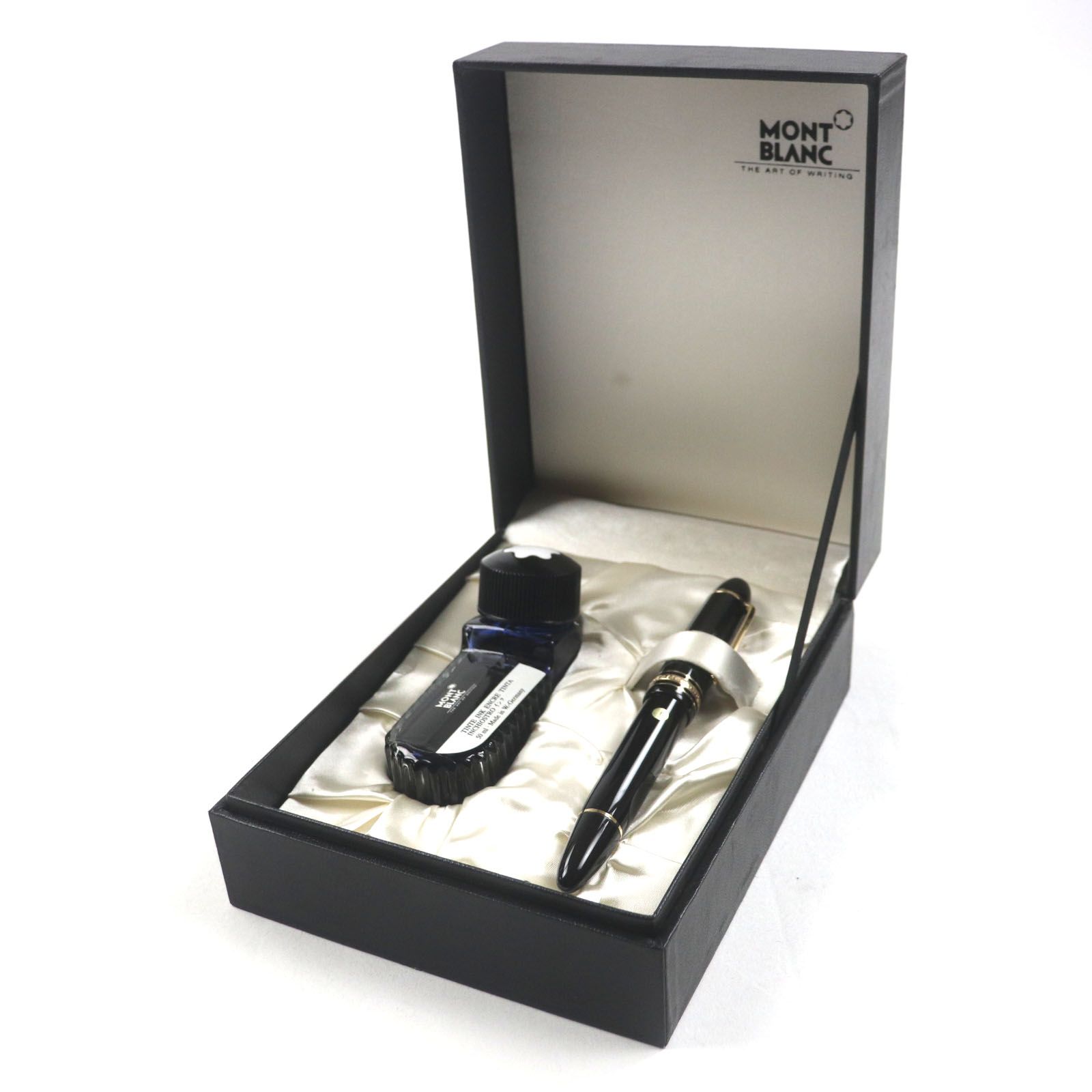 MONTBLANC モンブラン マイスターシュテュック 149 ペン先14K Fニブ ホワイトスター 万年筆 ブラック ゴールド ケース インク付き ドイツ製 メンズ