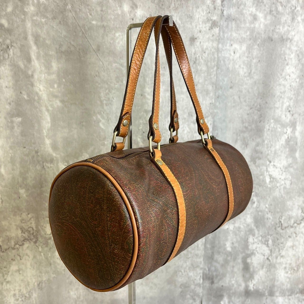 ✨良品✨ ETRO エトロ ハンドバッグ ミニボストンバッグ ペイズリー柄 