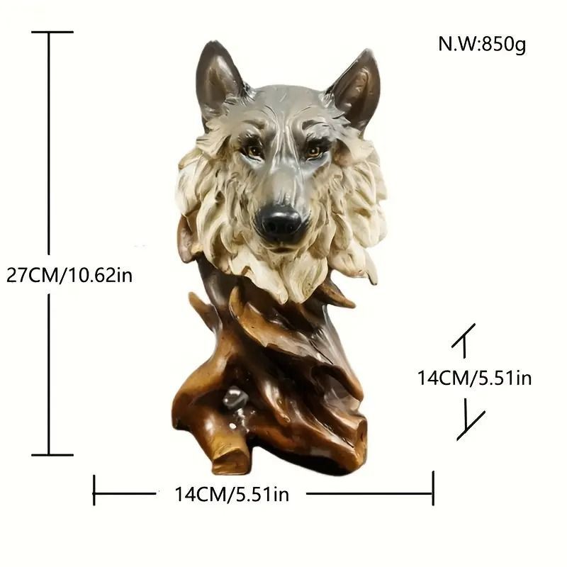 置物 装飾品 フィギュア 狼 オオカミ ウルフ オブジェ オーナメント