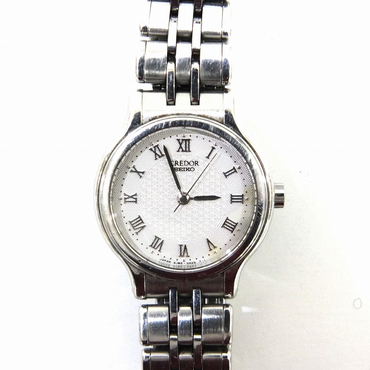 クレドール 4J85-0A10 シルバー クォーツ レディース 時計 ブランド 希少】SEIKO CREDOR クレドール腕時計 4J85-0A10 シルバー