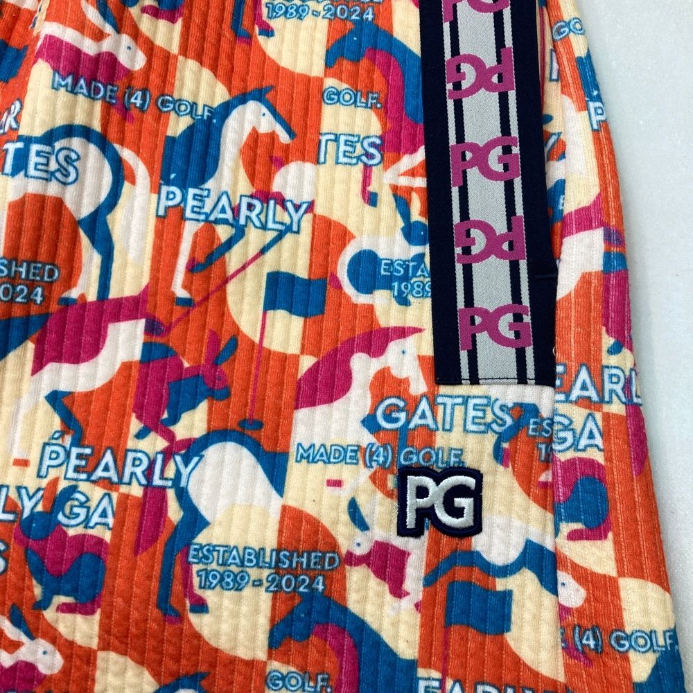 パーリーゲイツ　Ｃ／ＰｅドビーＥＸストレッチパンツ　馬柄 サイズ4 パーリーゲイツ C／PeドビーEXストレッチパンツ 馬柄 サイズ4