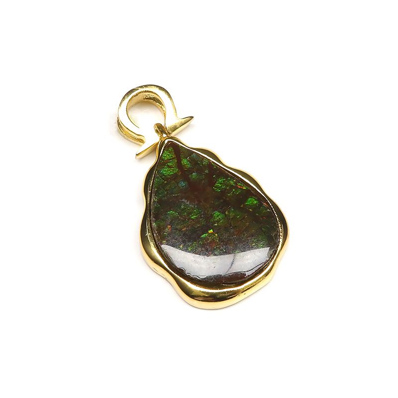 ペンダント カナダ産 アンモライト ペンダントトップ No.1【1点もの】 / 60-18 AR-PT1