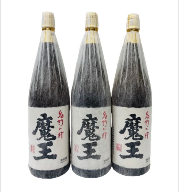 焼酎 まとめ売り3本セット 白玉醸造 名門の粋 魔王 1800ml 25度 【未開