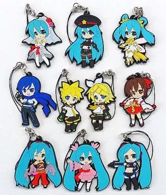 中古】ストラップ(キャラクター) 全10種セット 初音ミク -Project Diva