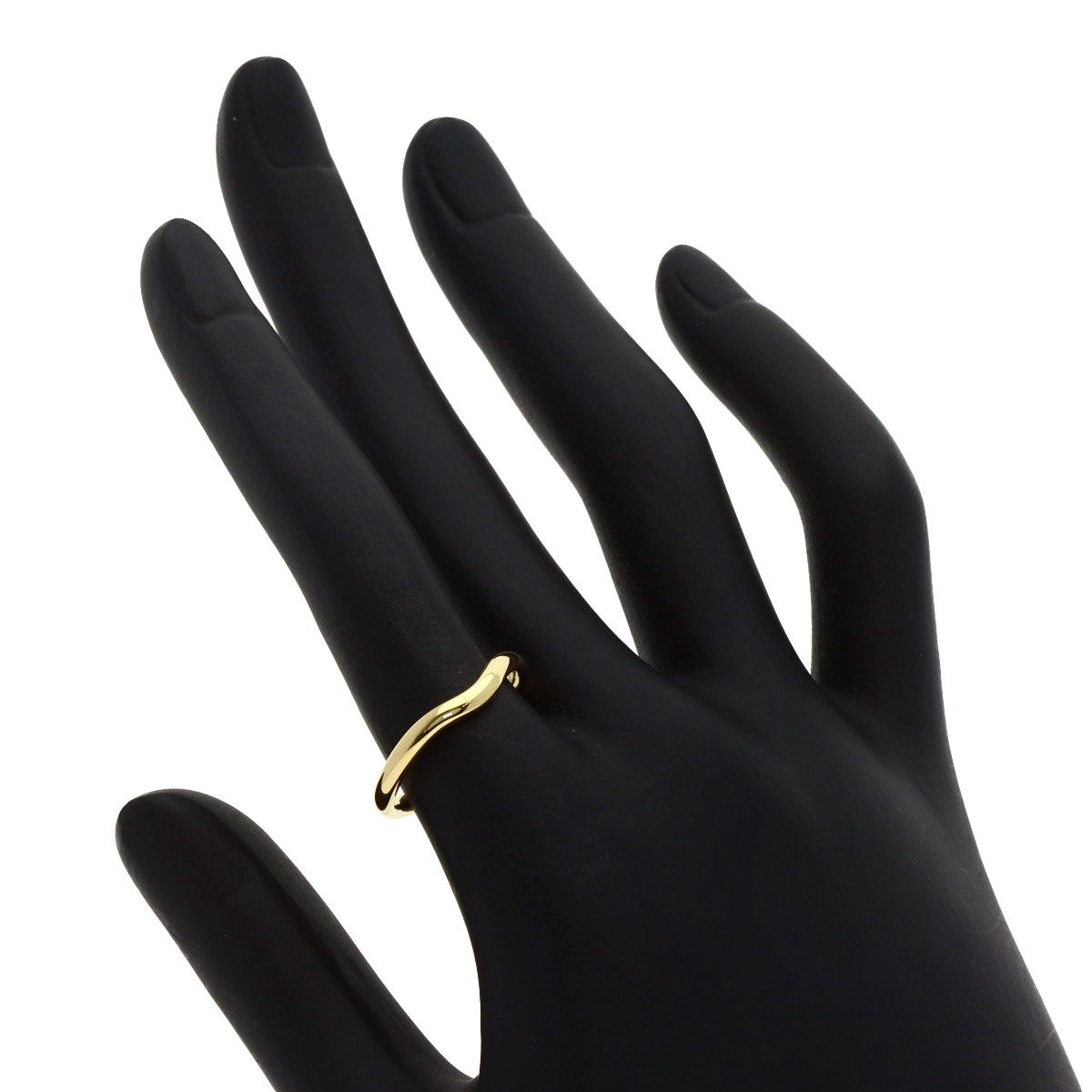 TIFFANY&Co. ティファニー カーブド バンド リング・指輪 K18YG 
