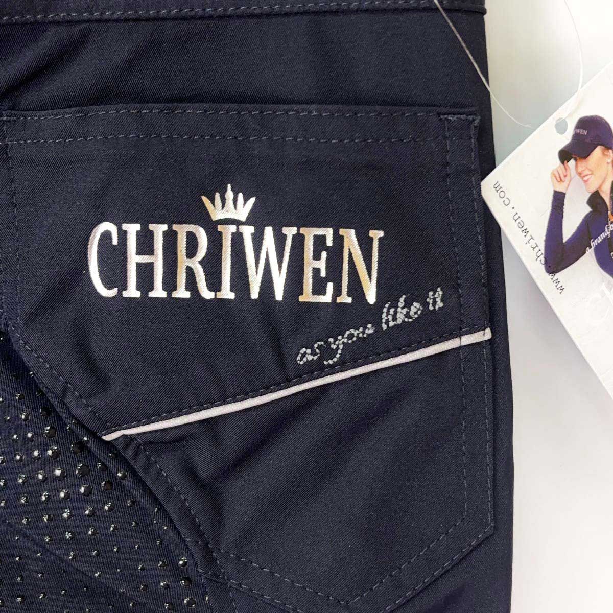 【中古・未使用品】Chriwen クリューベン rosei breeches フルシートグリップ キュロット 40 ネイビー レディース 乗馬 馬術 未使用】Chriwen クリューベン rosei breeches フルシート