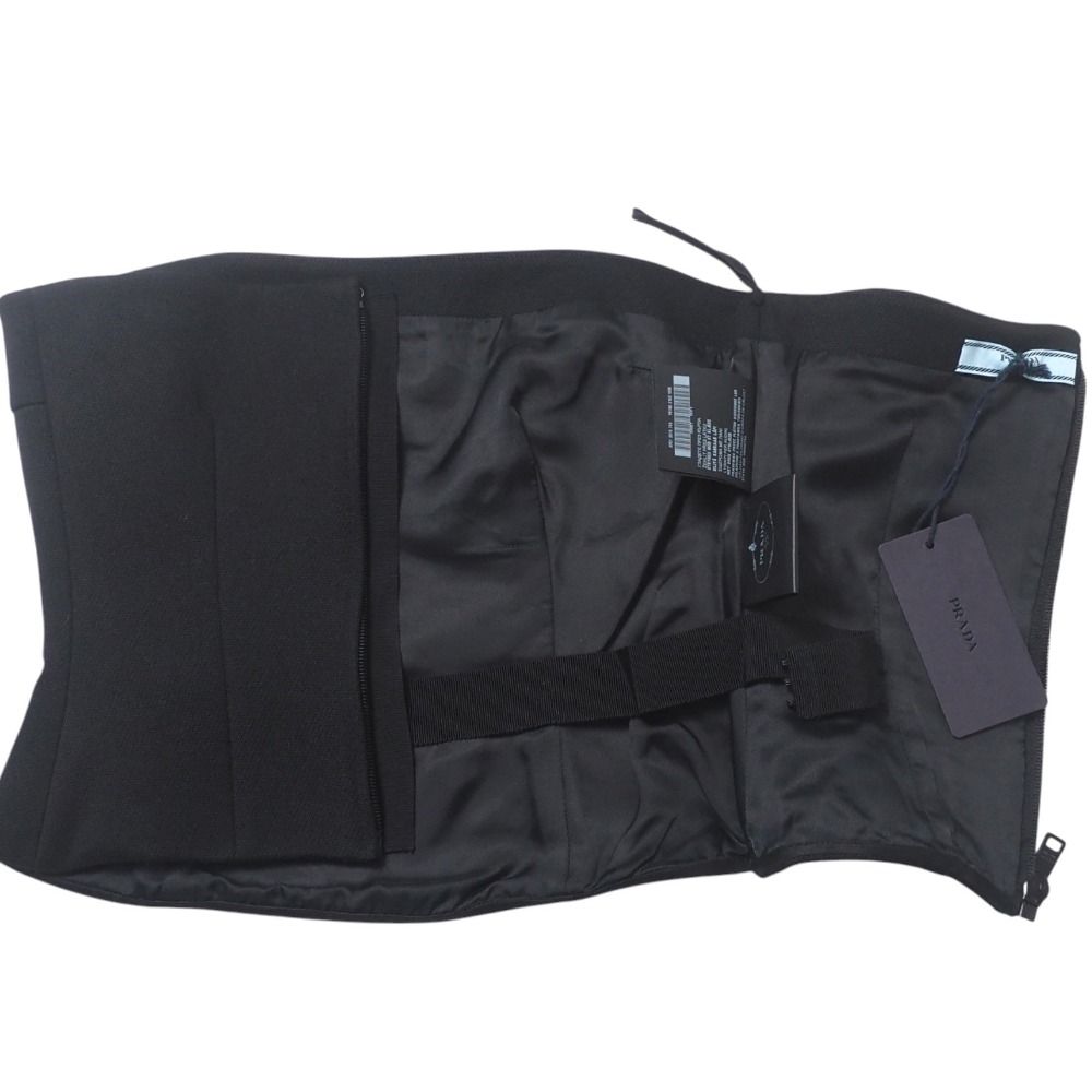PRADA - ■未使用品■PRADA プラダ チューブトップ サイズ36 トップス GABARDINE NATTE イタリア製 20250501/RA4461 □未使用品□PRADA プラダ チューブトップ サイズ36 トップス