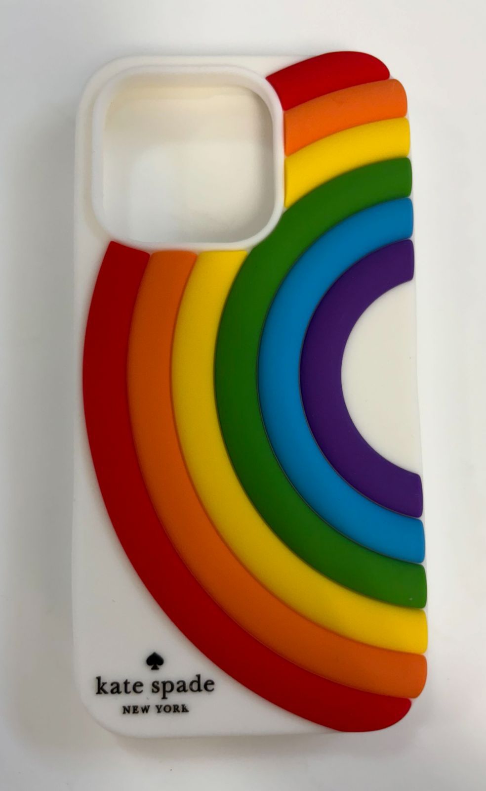 KATE SPADE ケイトスペード iPhone14 Pro レインボー 虹 立体的