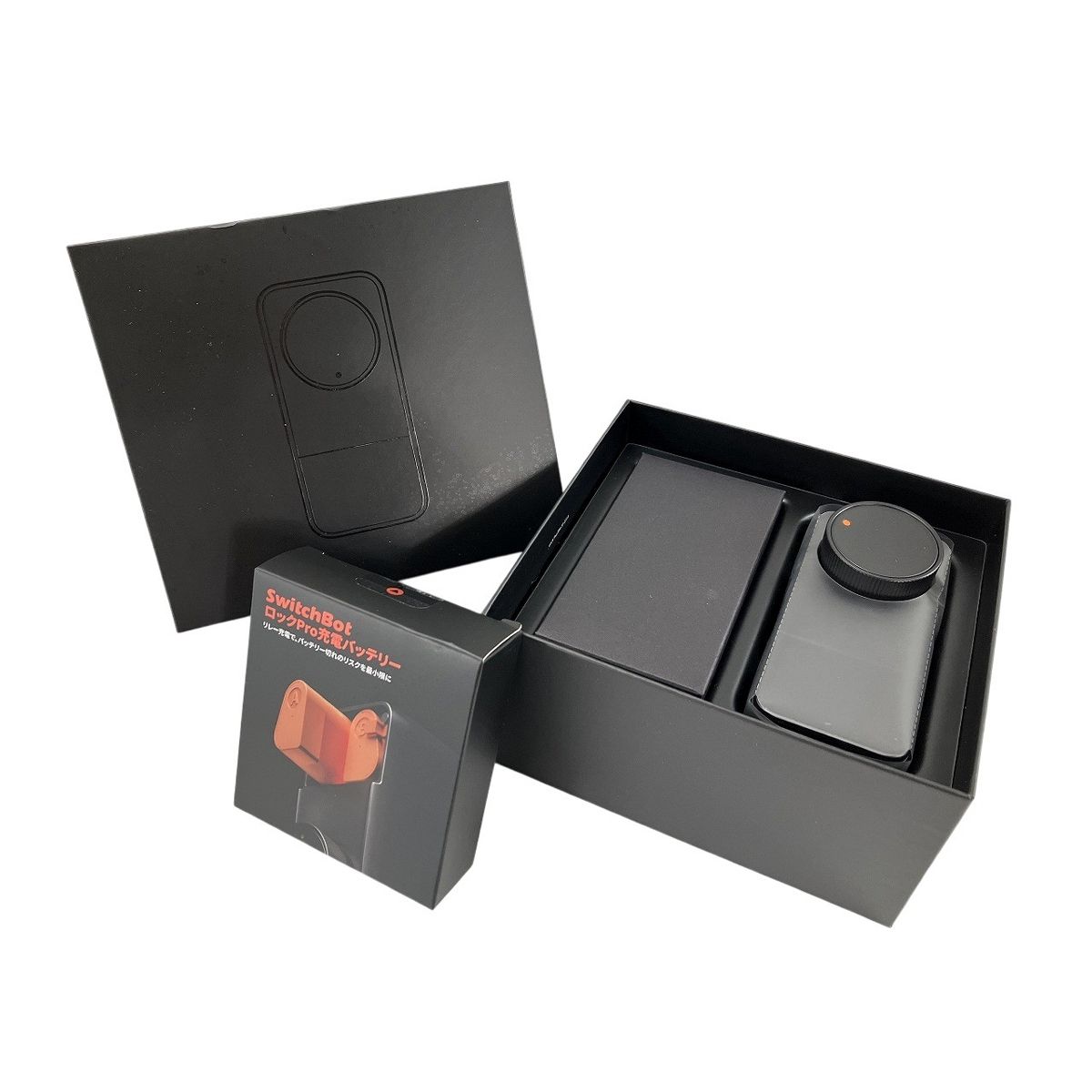 SwitchBot ロック PRO W3500000 W3500010 指紋認証 充電バッテリー付き ドアロック ブラック W10520705