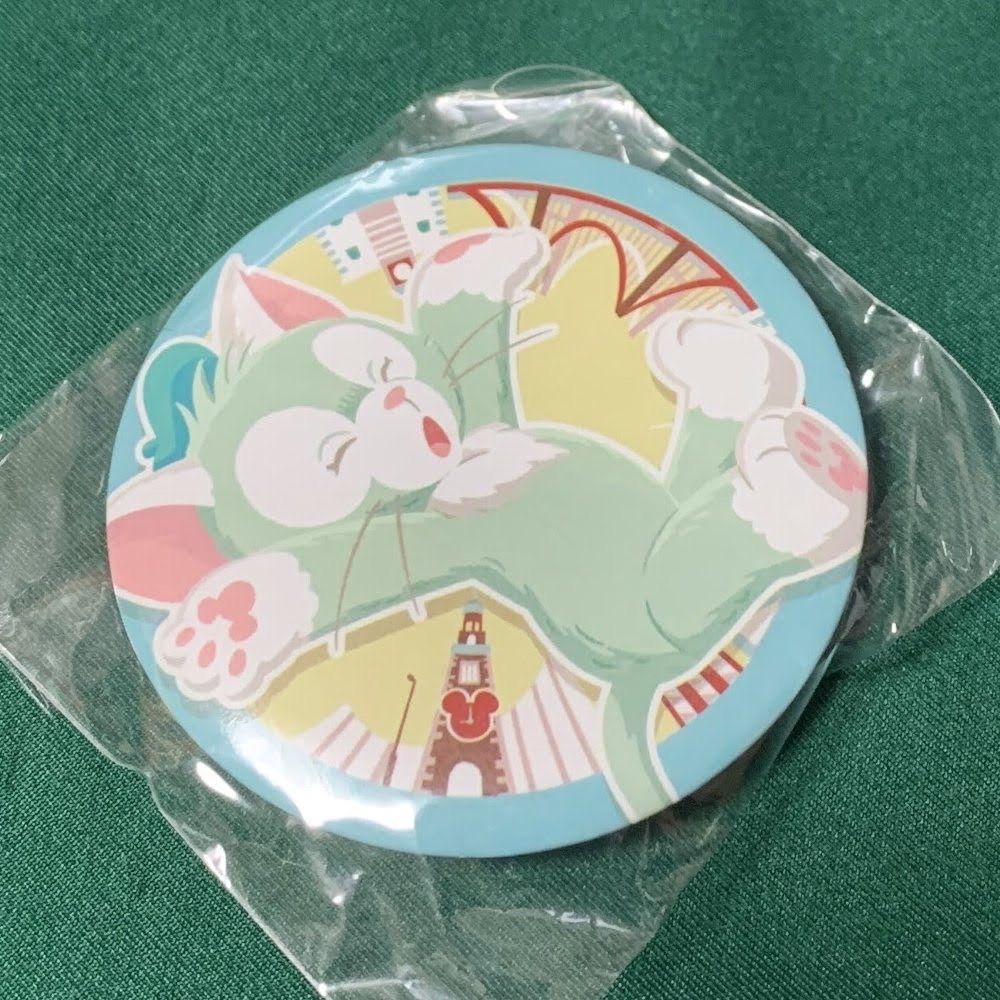 香港ディズニーランド 非売品 ジェラトーニ缶バッジ 丸型 ピン