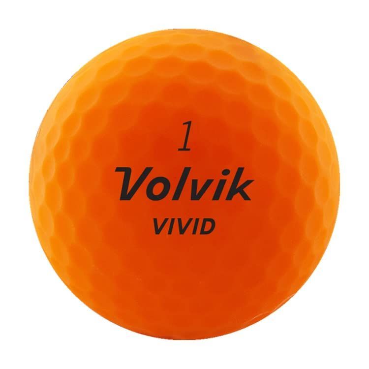 2022年 Volvik(ボルビック)ゴルフボール VIVID 22 オレンジ - 練習用品