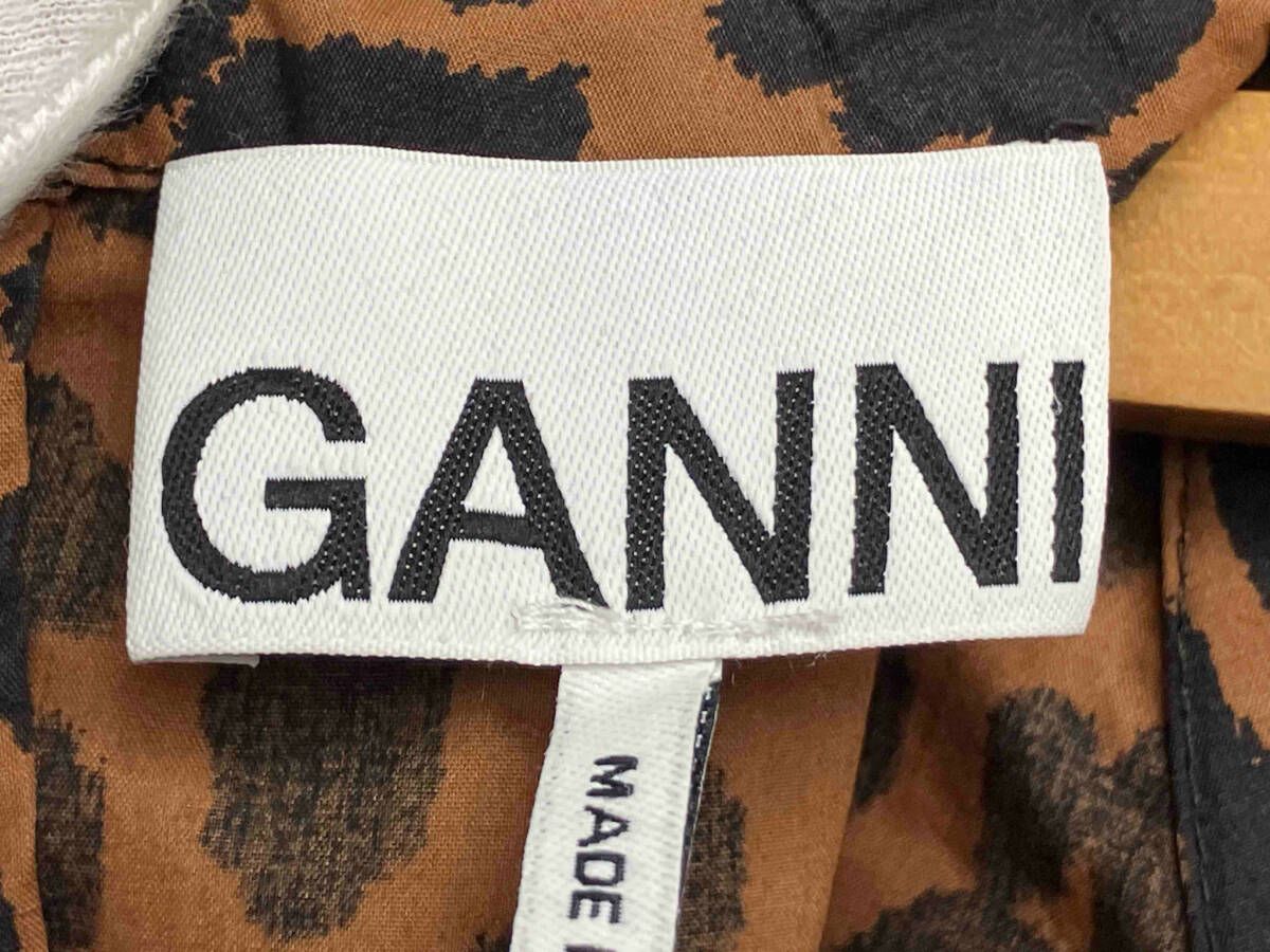 【新品】GANNI長袖ワンピース 34 GANNI ／長袖ワンピース／ヒョウ柄／サイズ34 - メルカリ