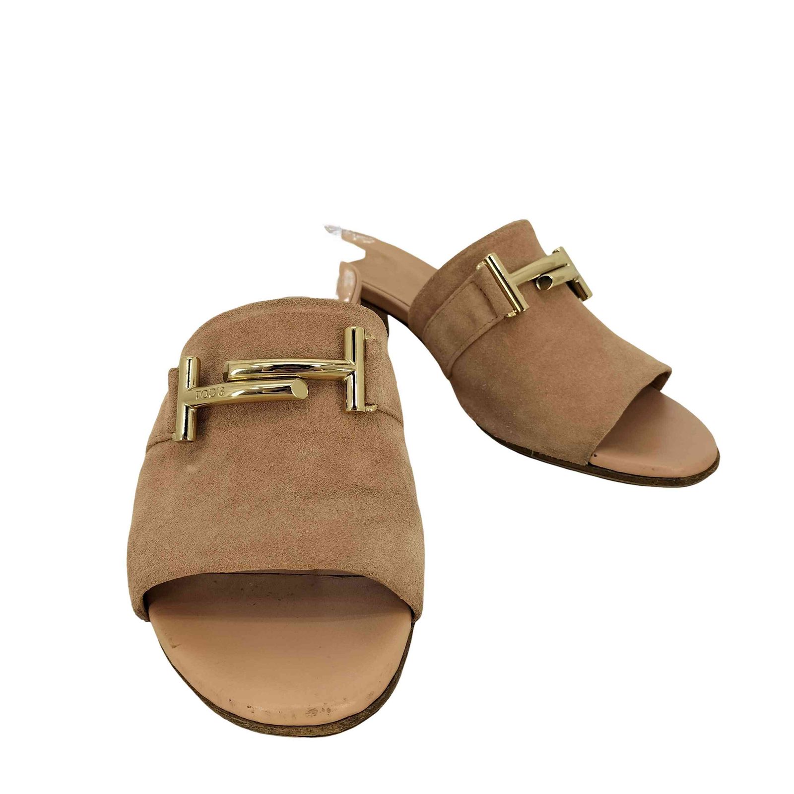 TOD'SDouble T スエード サンダル TOD'S Double T レザー サンダル グリッター加工 | THE OUTNET