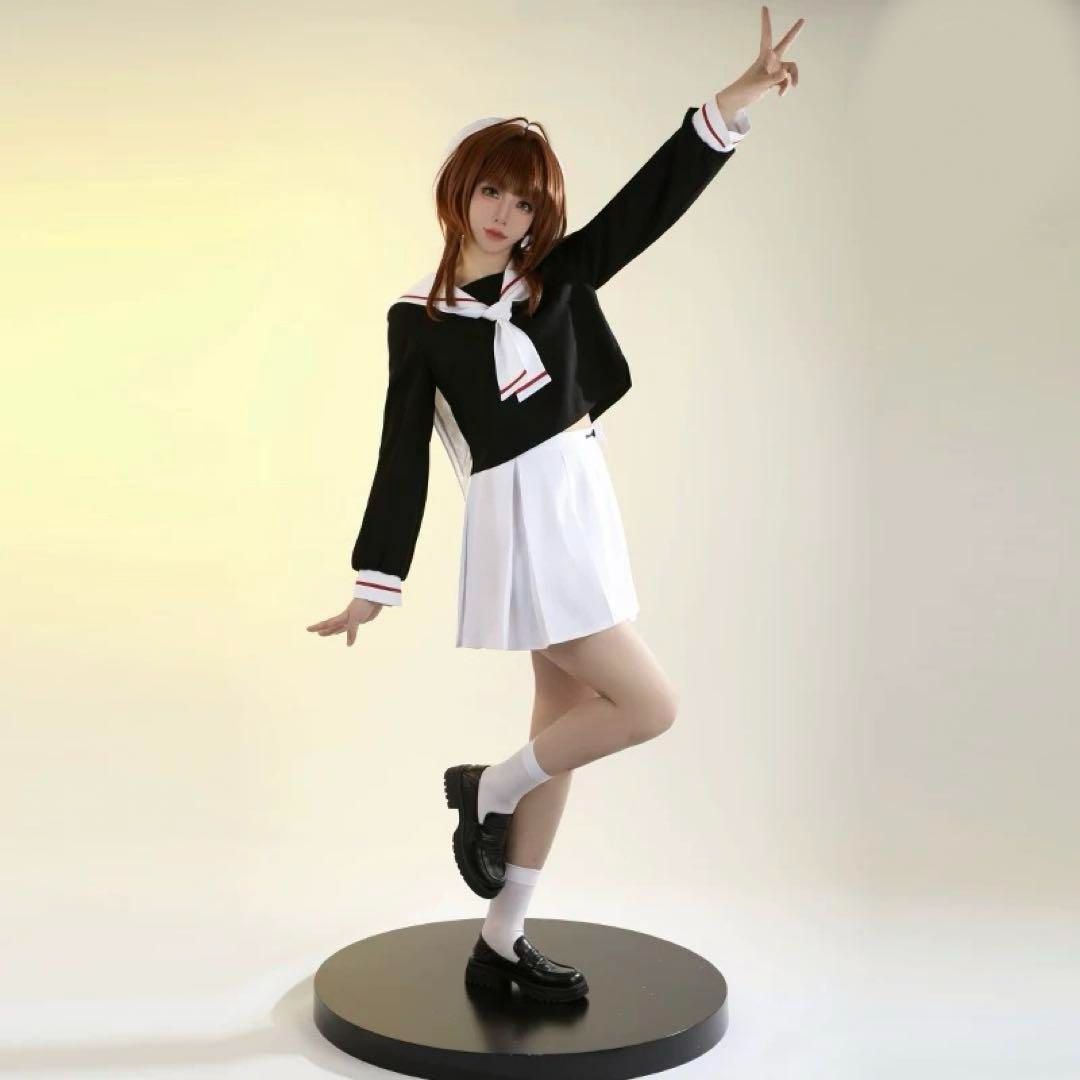 カードキャプターさくら 木之本さくら 制服 コスプレ衣装 ウィッグ 靴追加可