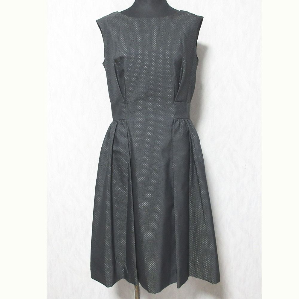 René ルネ ノースリーブワンピース 34 グレー/黒