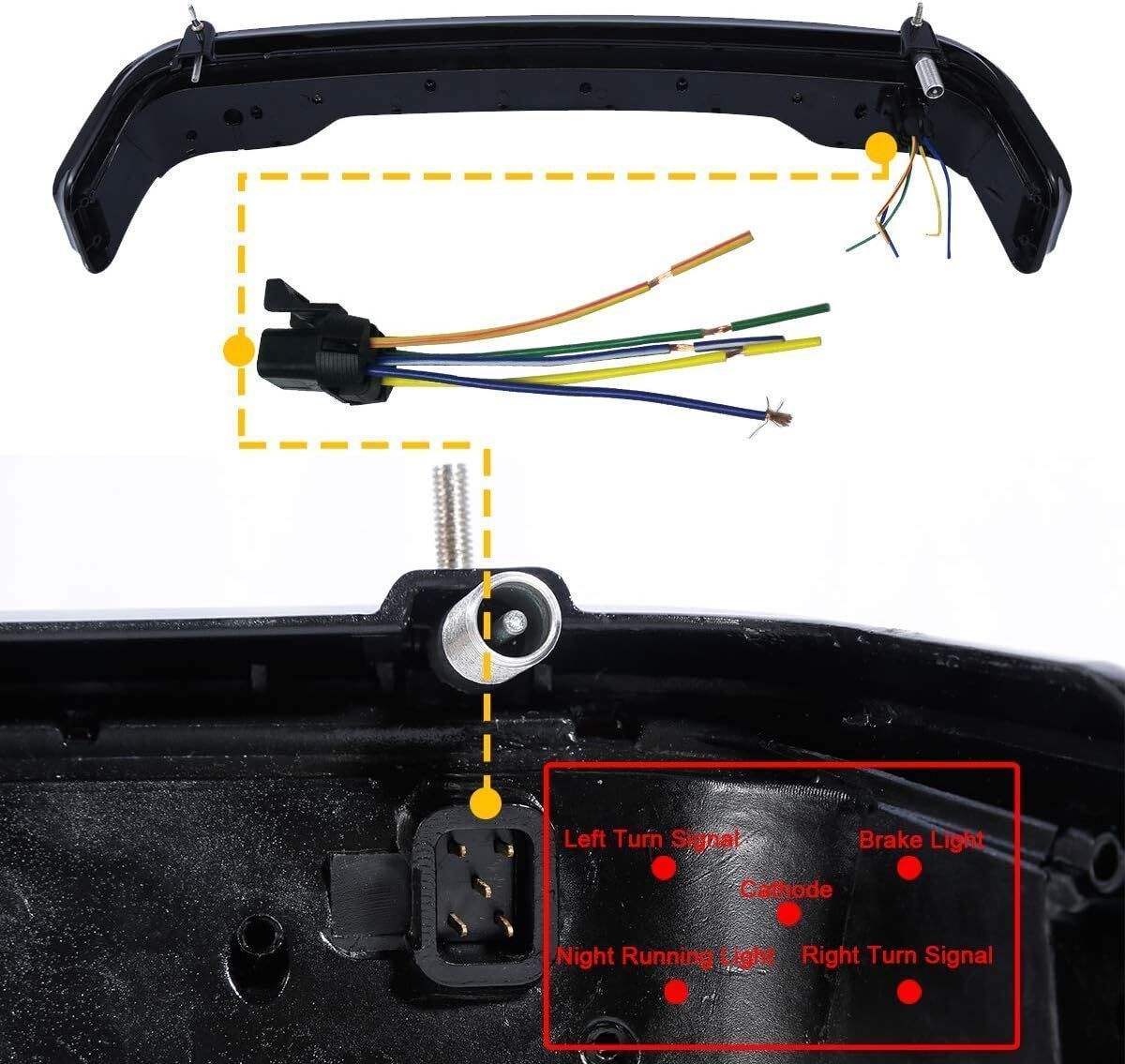 キング ツアーパック ブレーキ テールランプ ライト ハーレー ツーリング ロードキング グライド ストリート リミテッド 2014-2025 対応