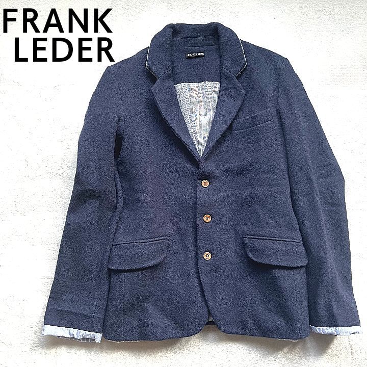 frank leder ネイビー テーラードジャケット シングルボタン