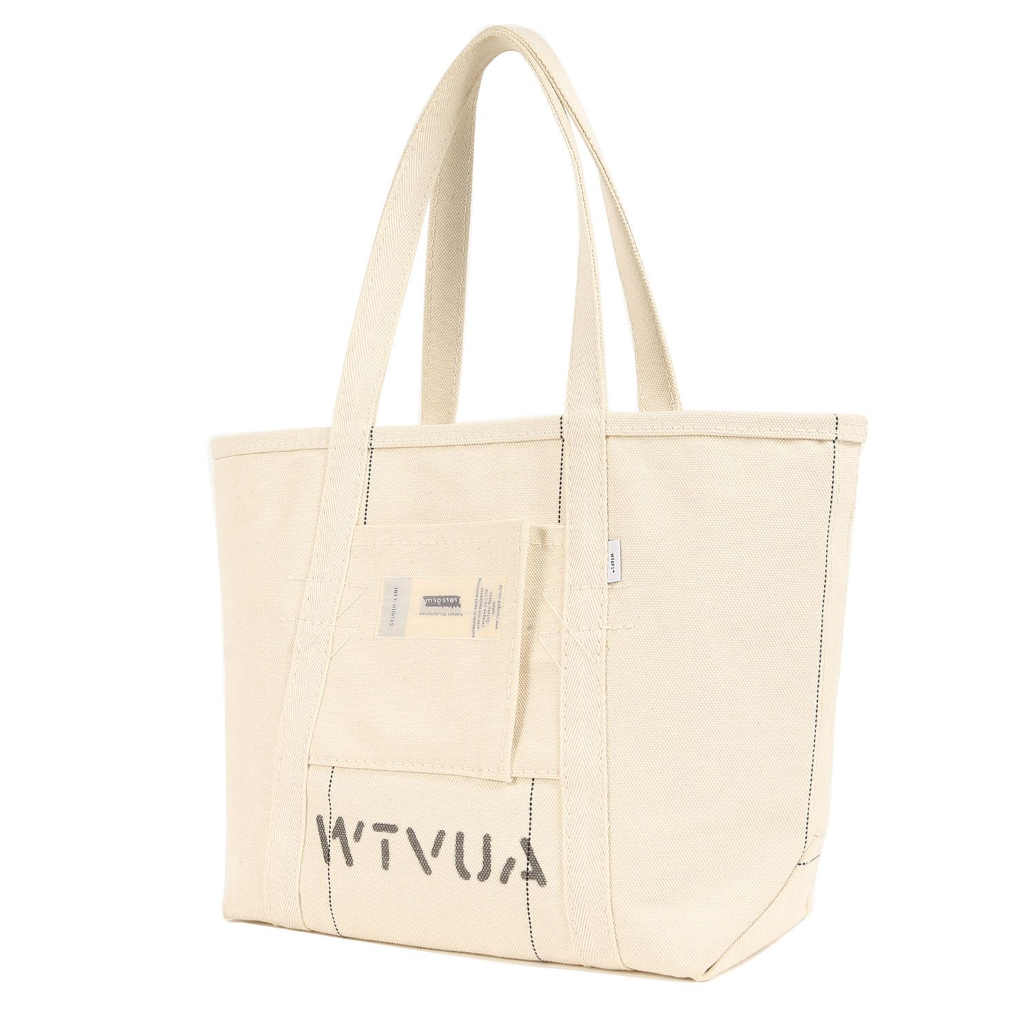 美品 WTAPS ダブルタップス raregem ステンシルロゴ キャンバス トートバッグ TOTE BAG M / BAG. COTTON. 20SS  オフホワイト S カバン コラボ カジュアル ブランド - メルカリ