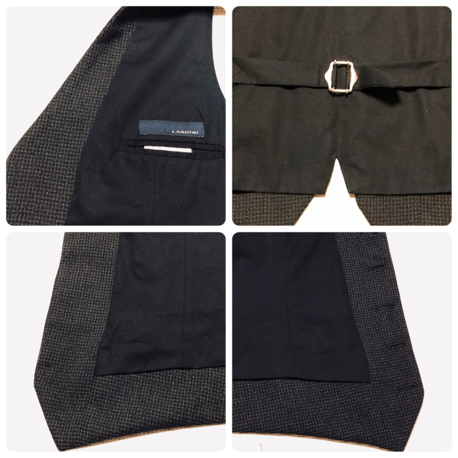 □極美品□LARDINI ラルディーニ ジレ ベスト size50(L) イタリア製