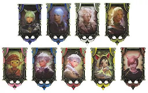 雑貨 全9種セット 肖像画マグネット ファイナルファンタジーXIV