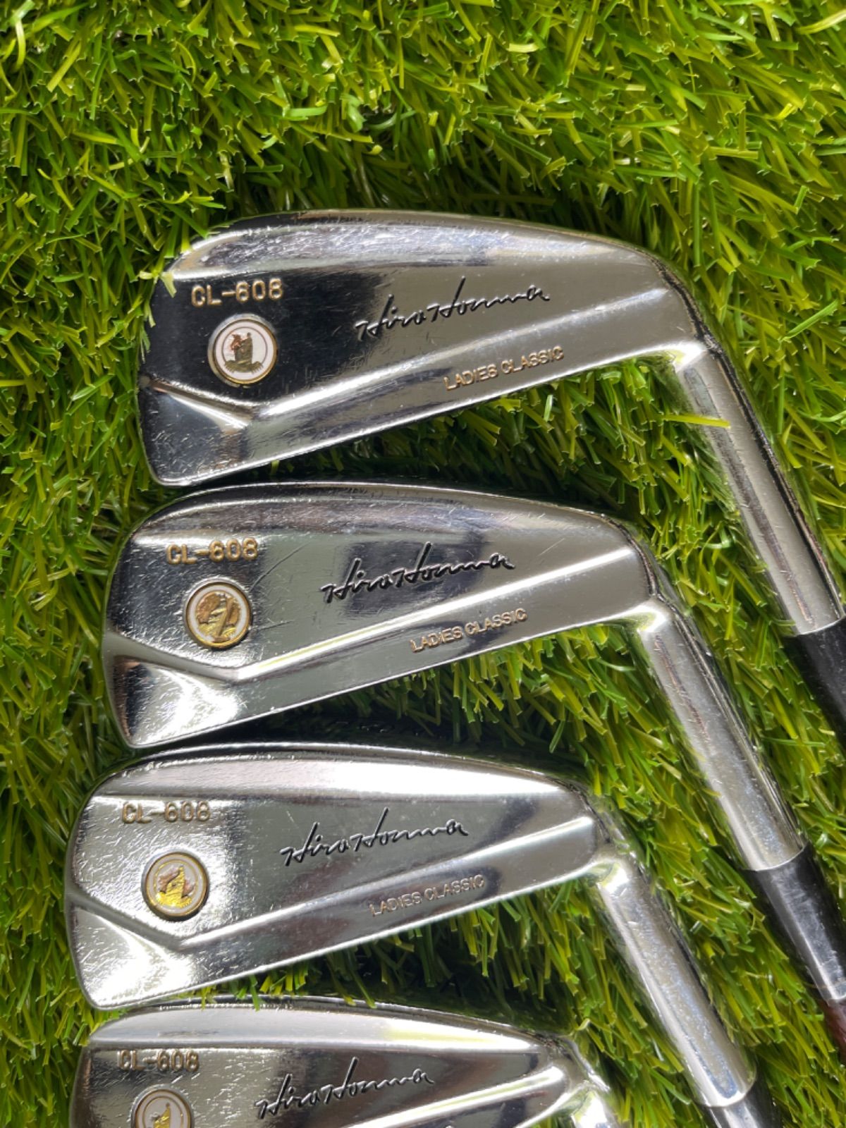 本間ゴルフ CL-608 レディース 白モグラ アイアン8本 ※一部未使用品